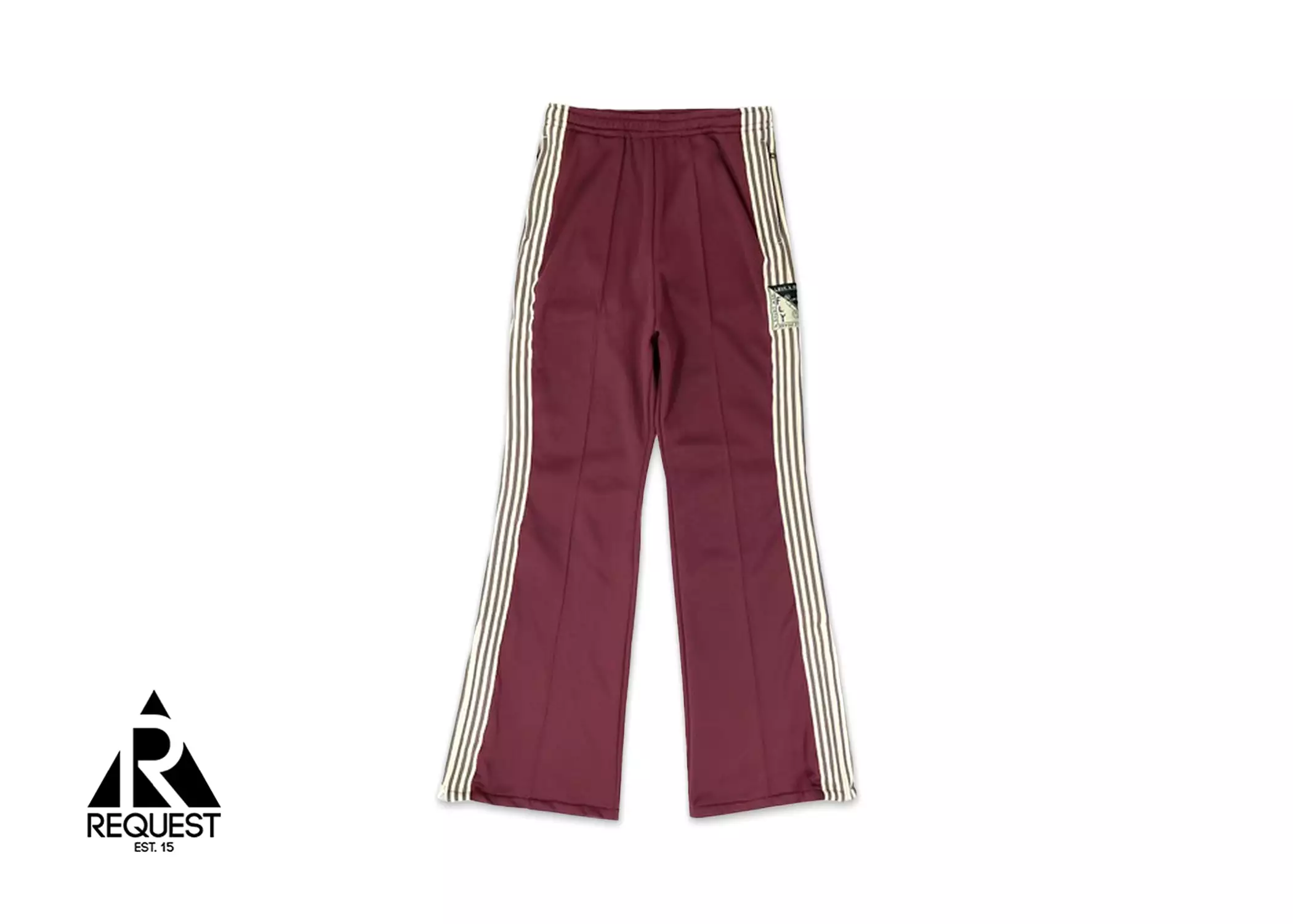 Kapital Stuntman Track Suit Pants Burgundy/Cream