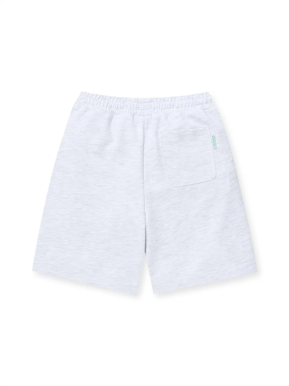 [KIDS] Color Traning Haif Pants L.Melange Grey