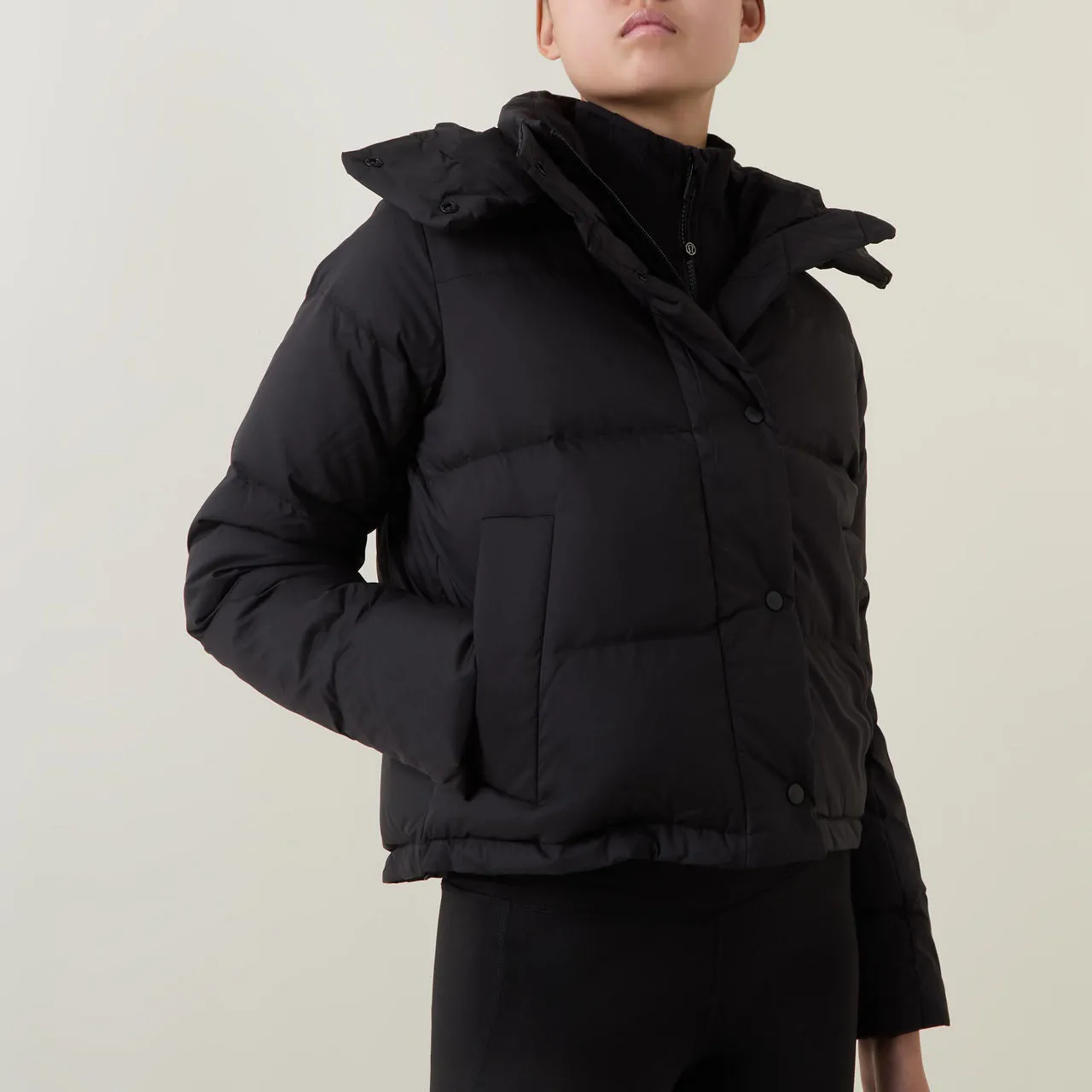 LULULEMON Wunder Puff Cropped Jacket - Black