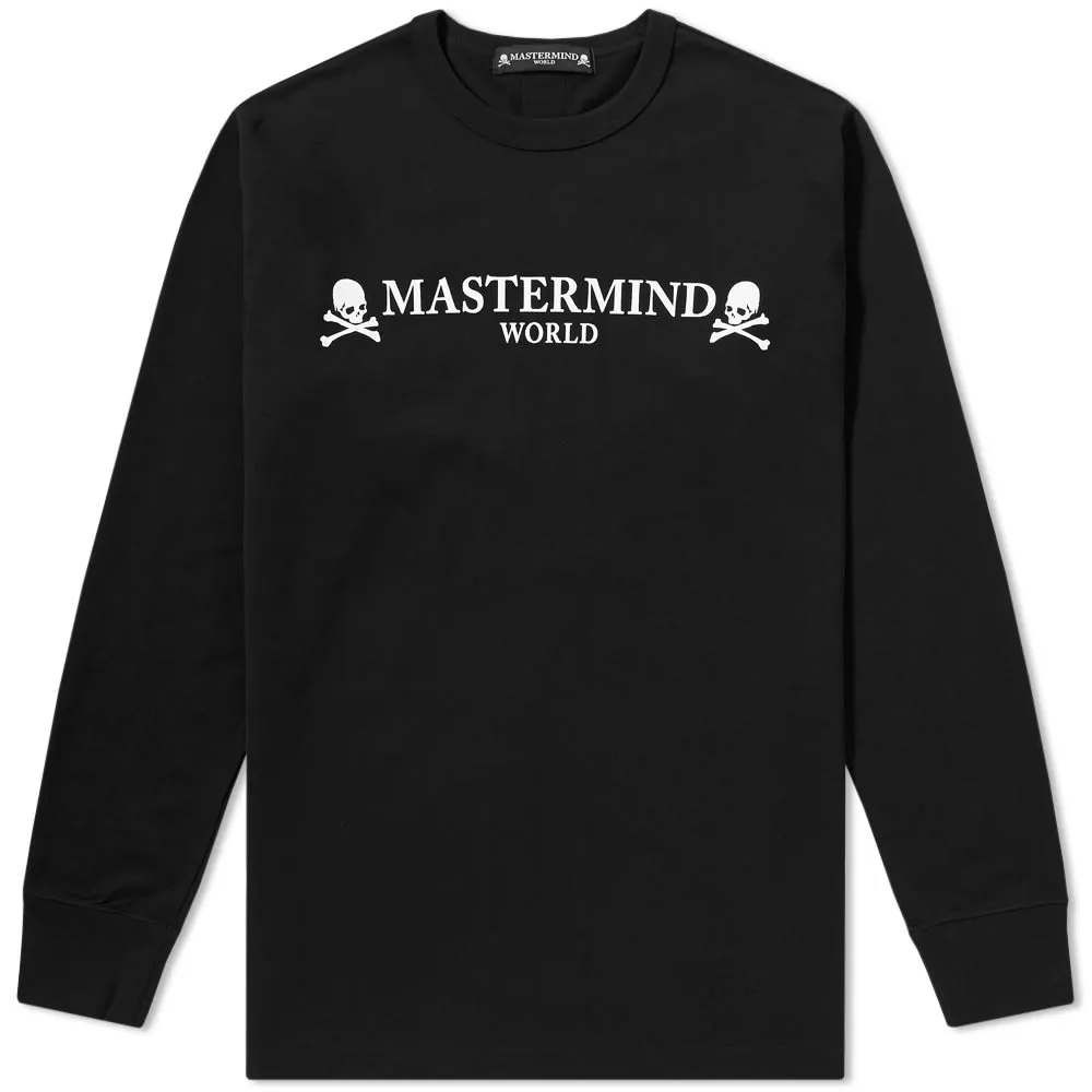 MASTERMIND WORLD Long Sleeve Circle Back Logo TeeBlack