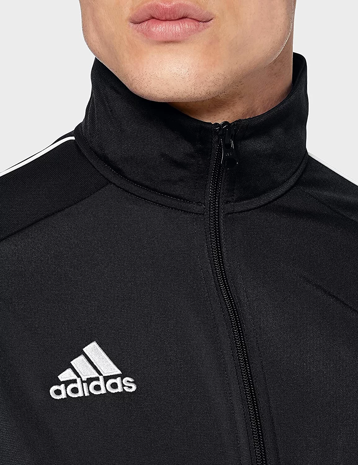 Mens Adidas Core 18 Pes Track Pants Jacket Tracksuit Training Set Black