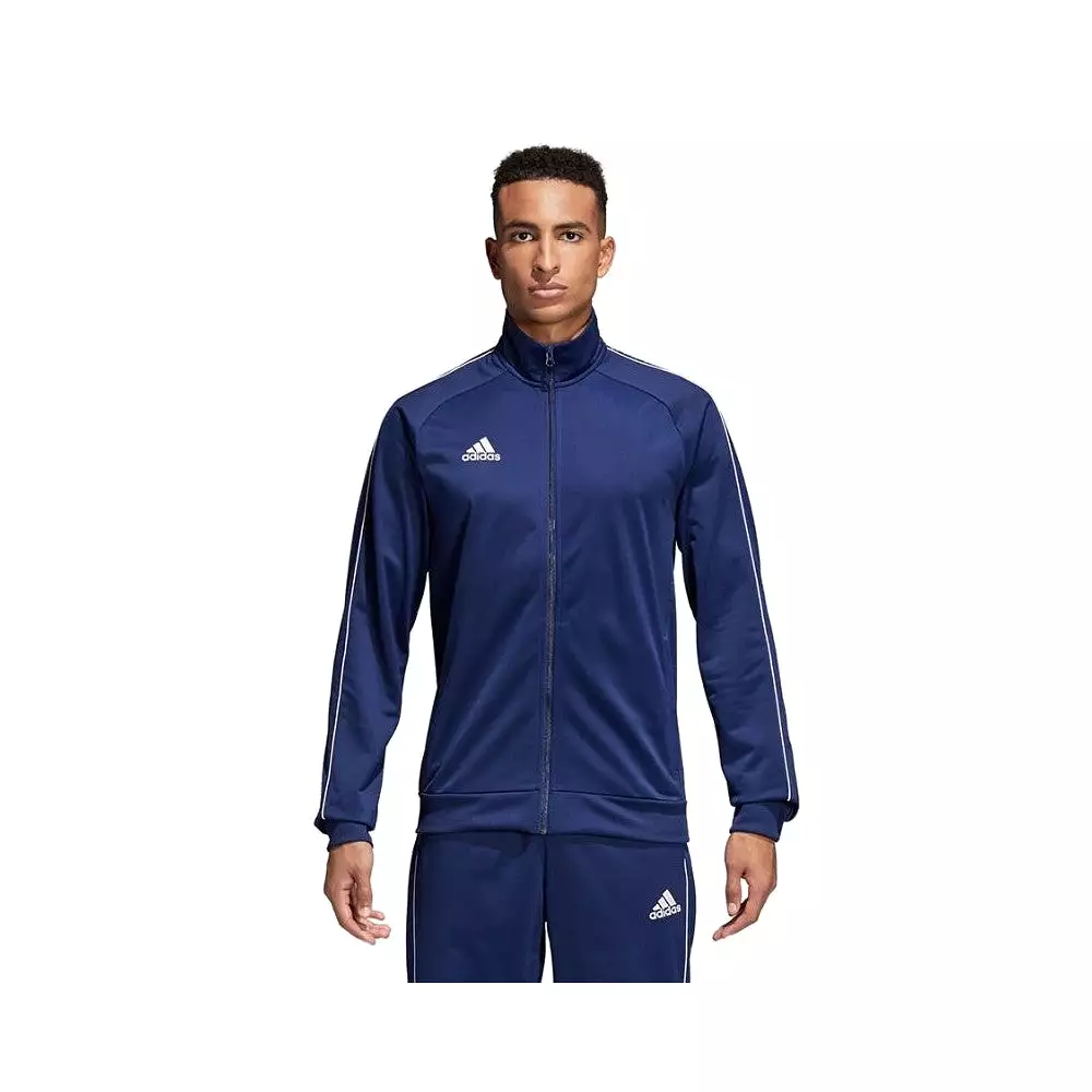 Mens Adidas Core 18 Pes Track Pants Jacket Tracksuit Training Set Dark Blue