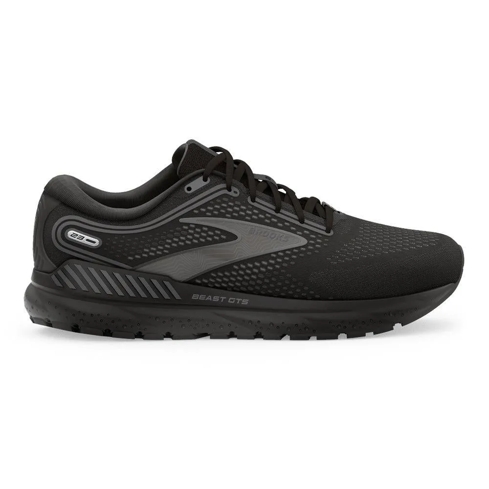 Men's Brooks Beast GTS 23, Black/Gunmetal, 9 4E Extra Wide