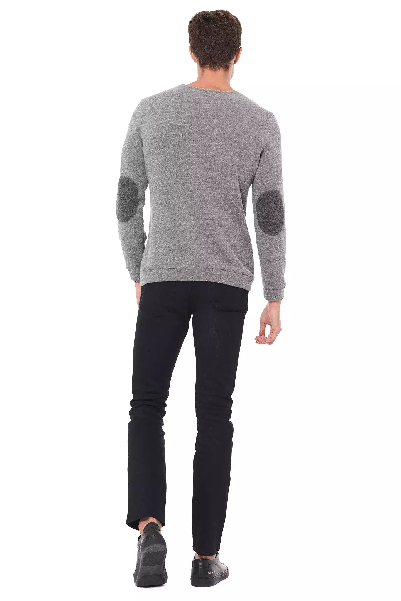 Men's French Terry Patch Sleeve Sweatshirt