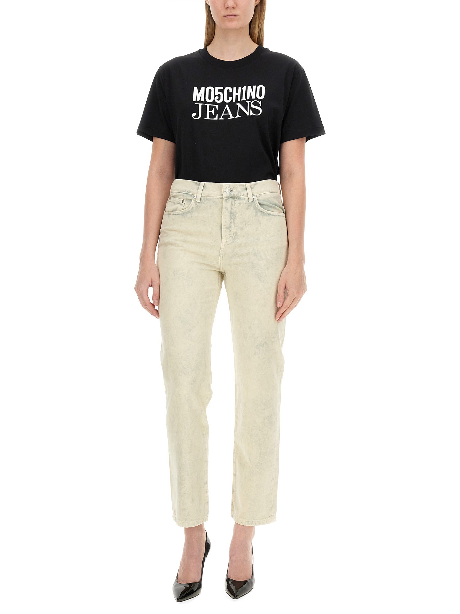 MOSCHINO JEANS    T-SHIRT WITH LOGO