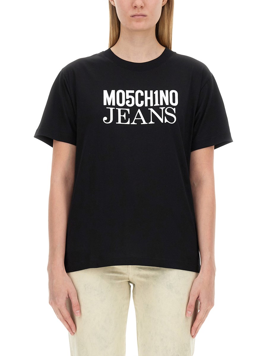 MOSCHINO JEANS    T-SHIRT WITH LOGO