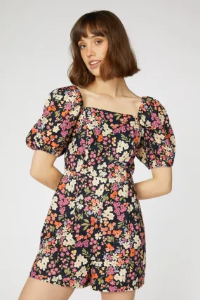 Natalie Puff Sleeve Playsuit