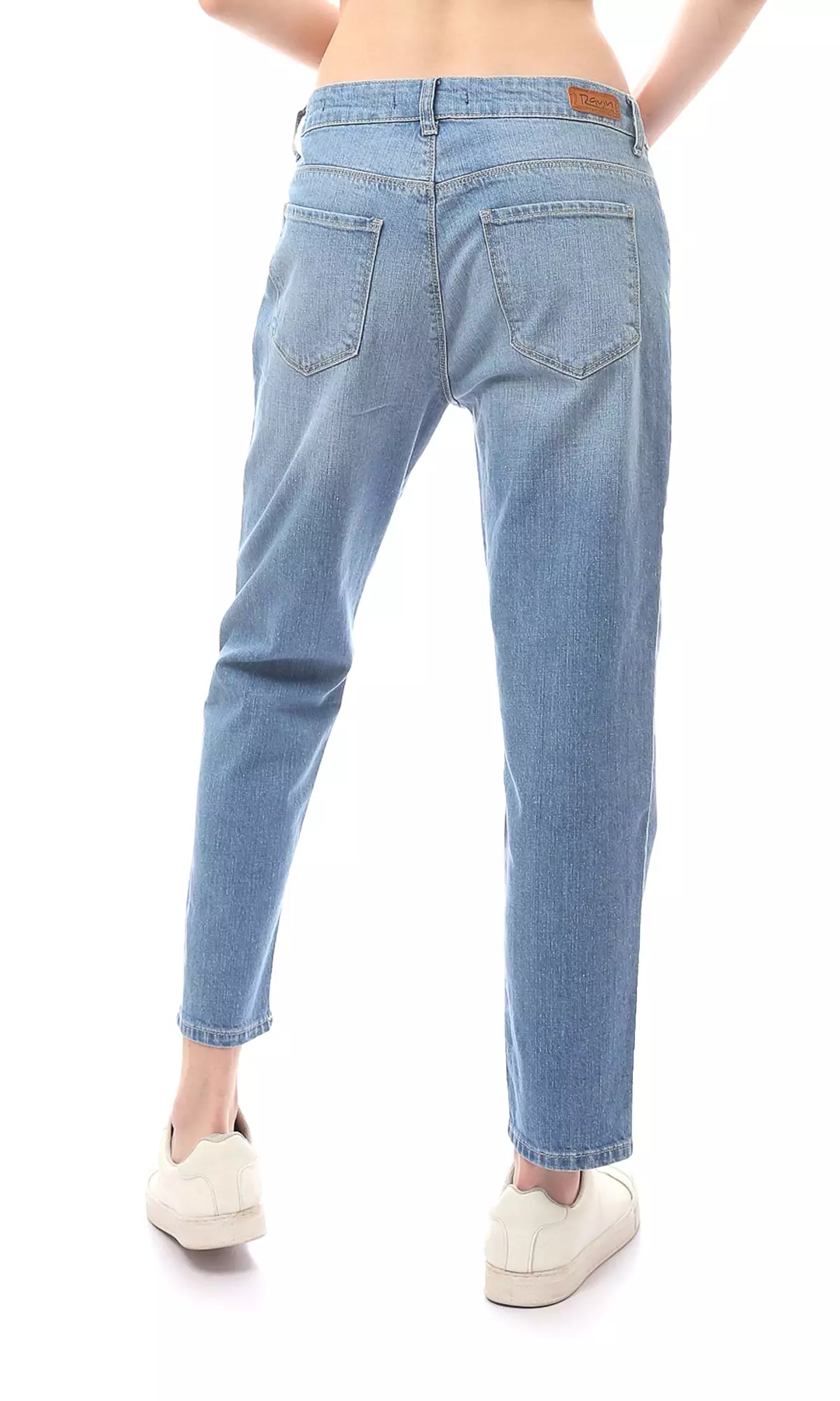 O168639 Comfortable Light Blue Regular Fit Jeans