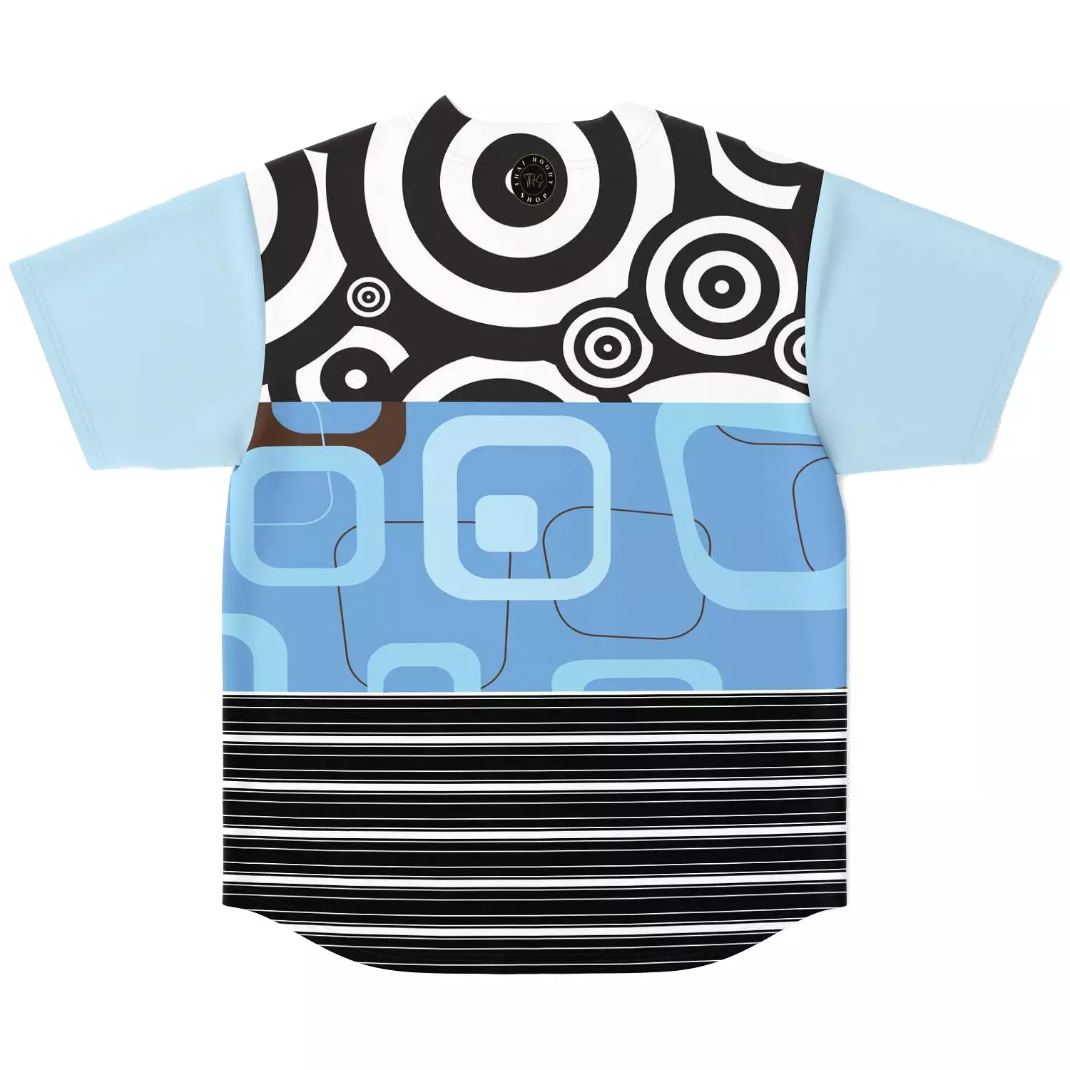 Pacific Palisades Patchwork Button Front Jersey