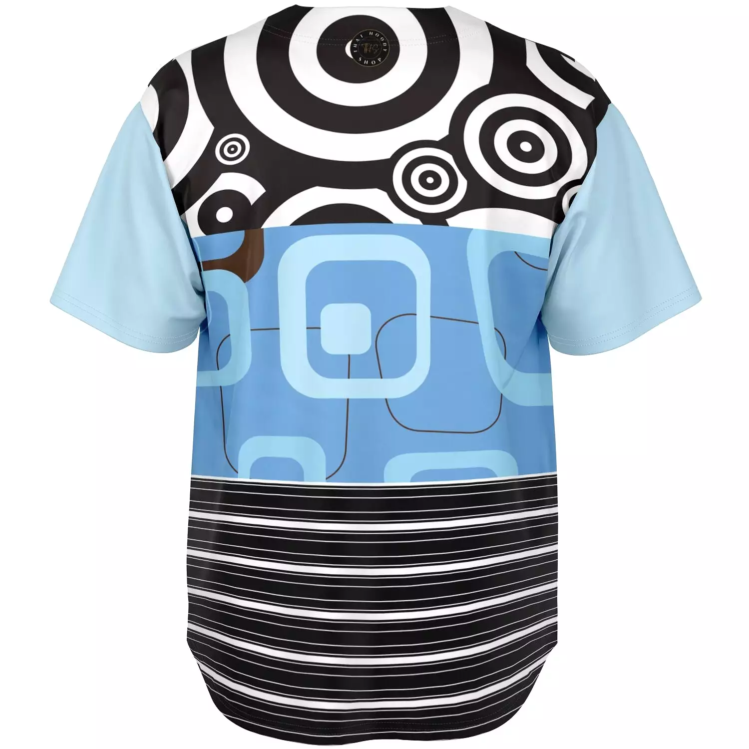 Pacific Palisades Patchwork Button Front Jersey