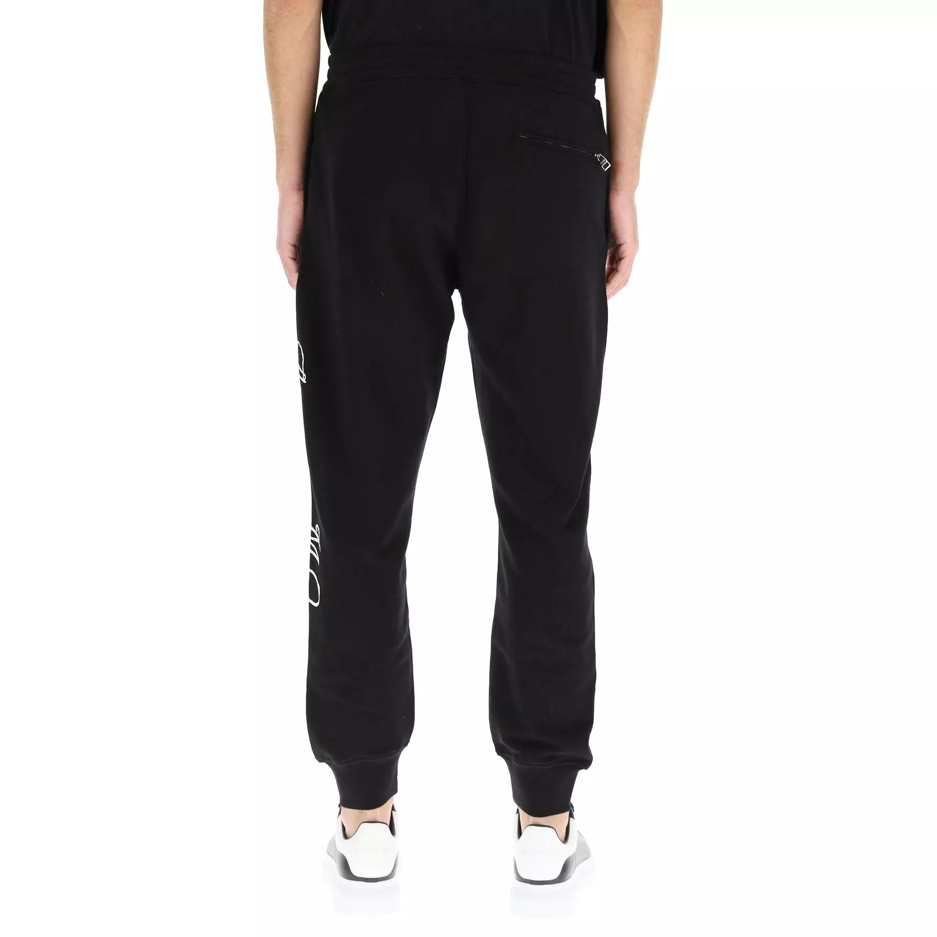 Pantaloni in cotone con logo Alexander Mcqueen