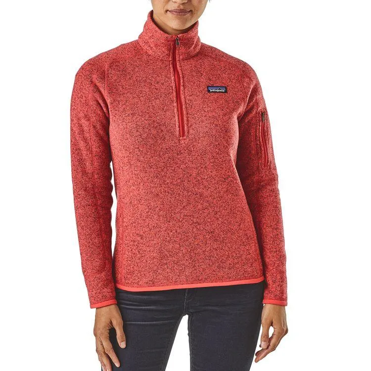 Patagonia Women's Better Sweater Quarter-Zip Fleece 25618 New Navy