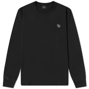 Paul Smith Long Sleeve Zebra Logo T-ShirtBlack