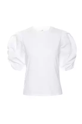 Pleated Puff Sleeve Tee