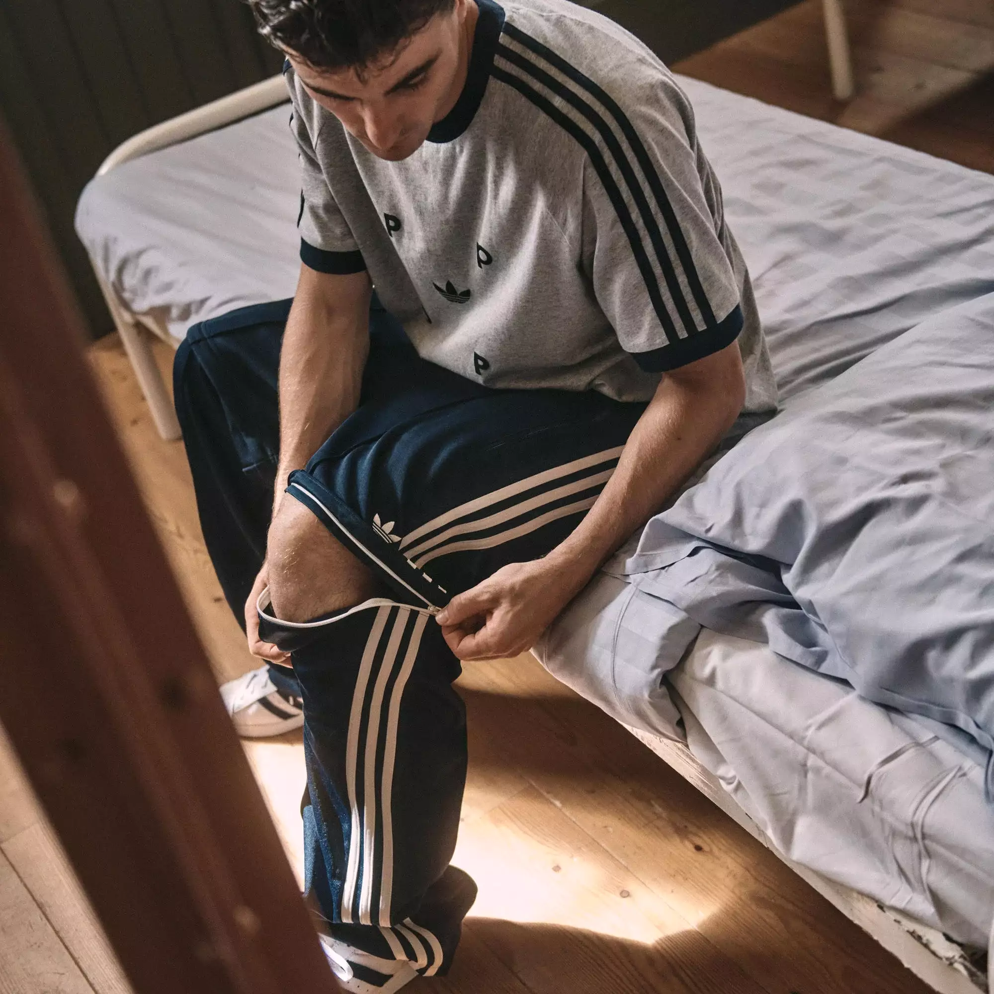 POP BECKENBAUER TRACK PANTS 'COLLEGIATE NAVY/CHALK WHITE'