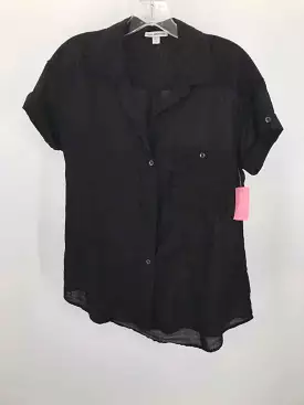 Pre-Owned James Perse Black Size Medium Button Down