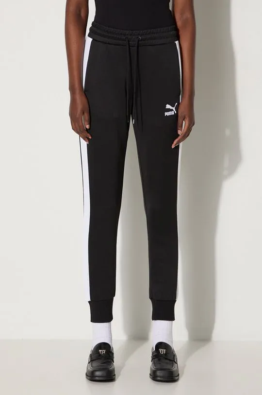 Puma joggers Iconic T7 Track Pants black color 627995