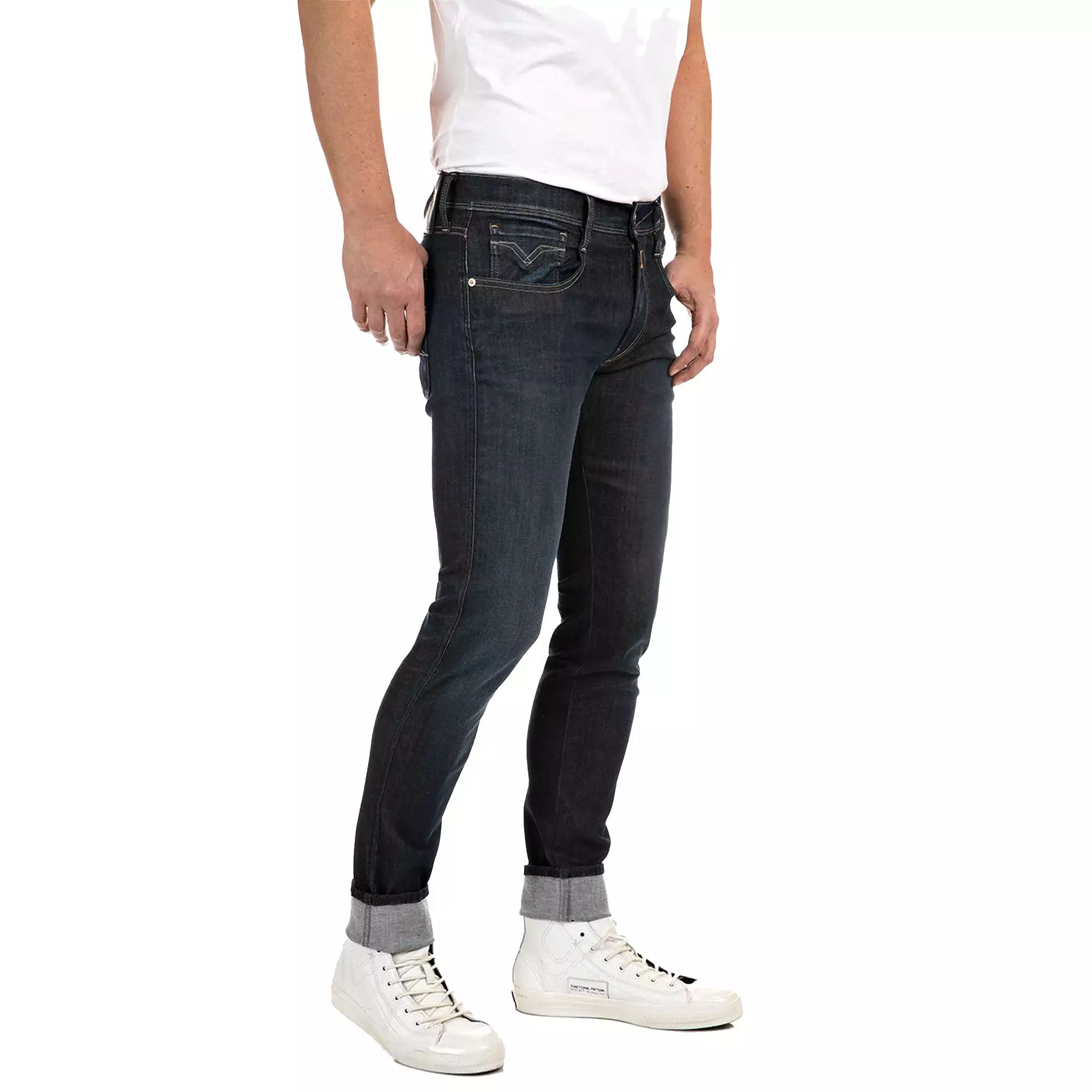 Replay Hyperflex Re-Used Anbass Slim Fit Jeans - Raw