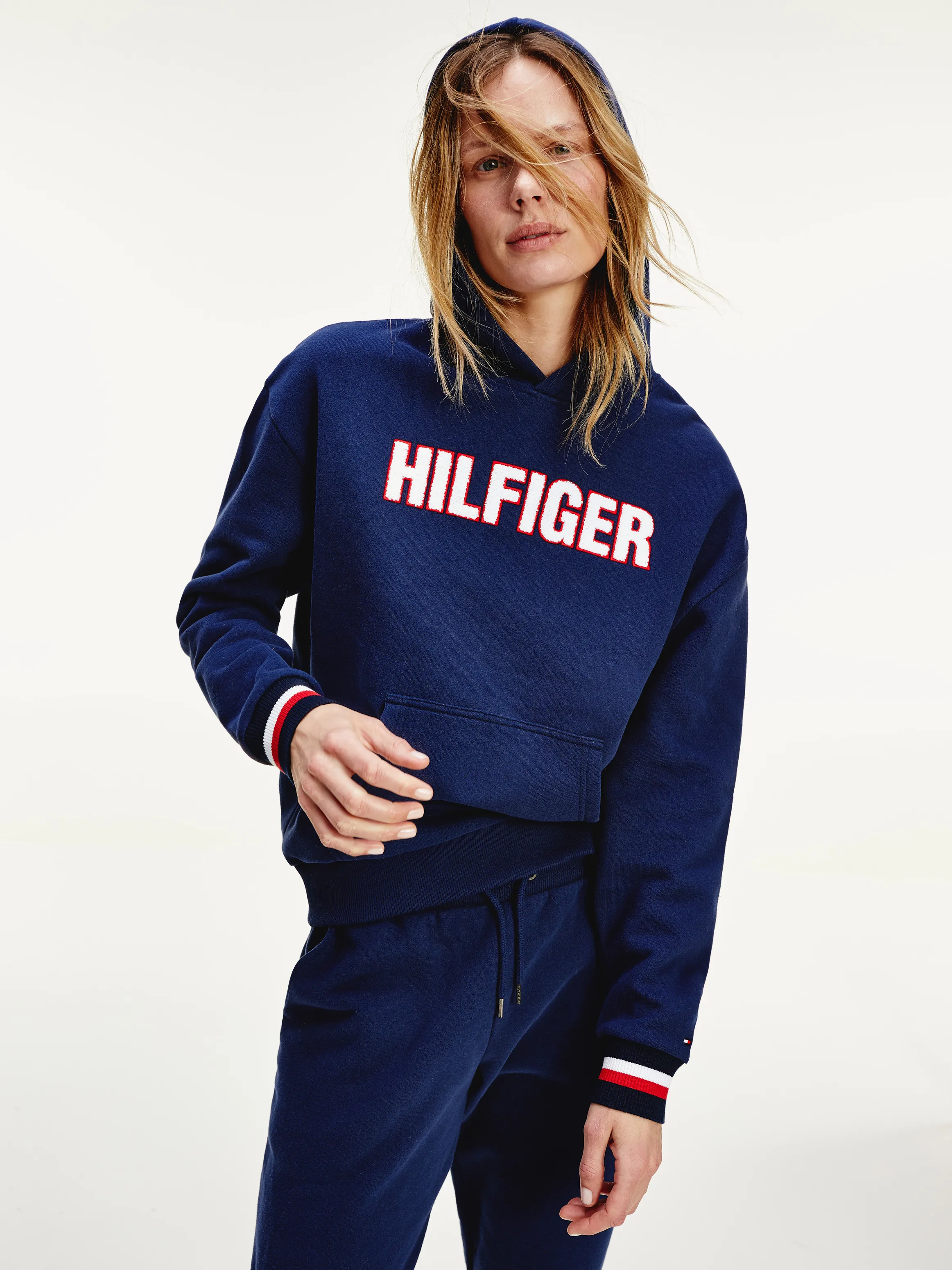 Repurposed Towelling Logo Hoody | Lounge & Nightwear | Tommy Hilfiger