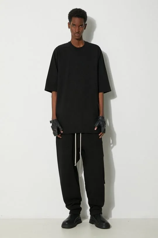 Rick Owens joggers Knit Sweat Pants Classic Cargo Drawstring black color DU01D1370.F.09