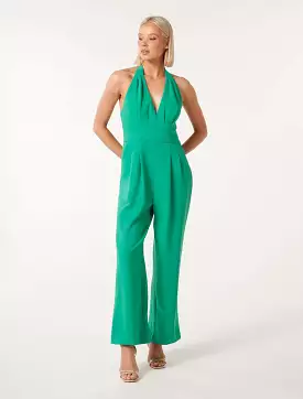 Sally Halter Neck Jumpsuit