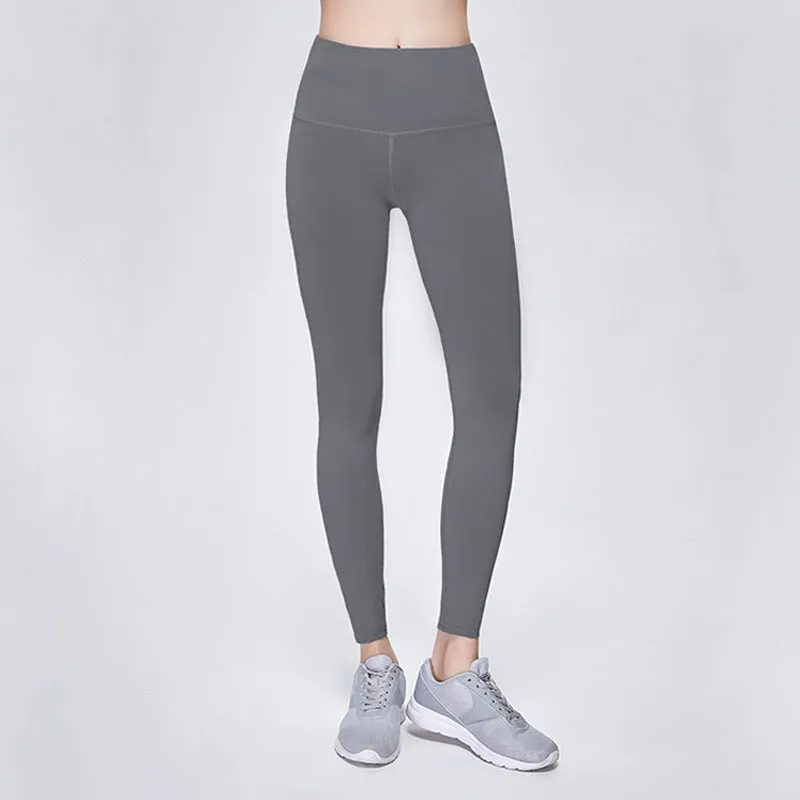 Solid color fitness pants