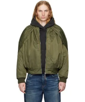 SPENCER BADU Khaki Bubble Bomber Jacket