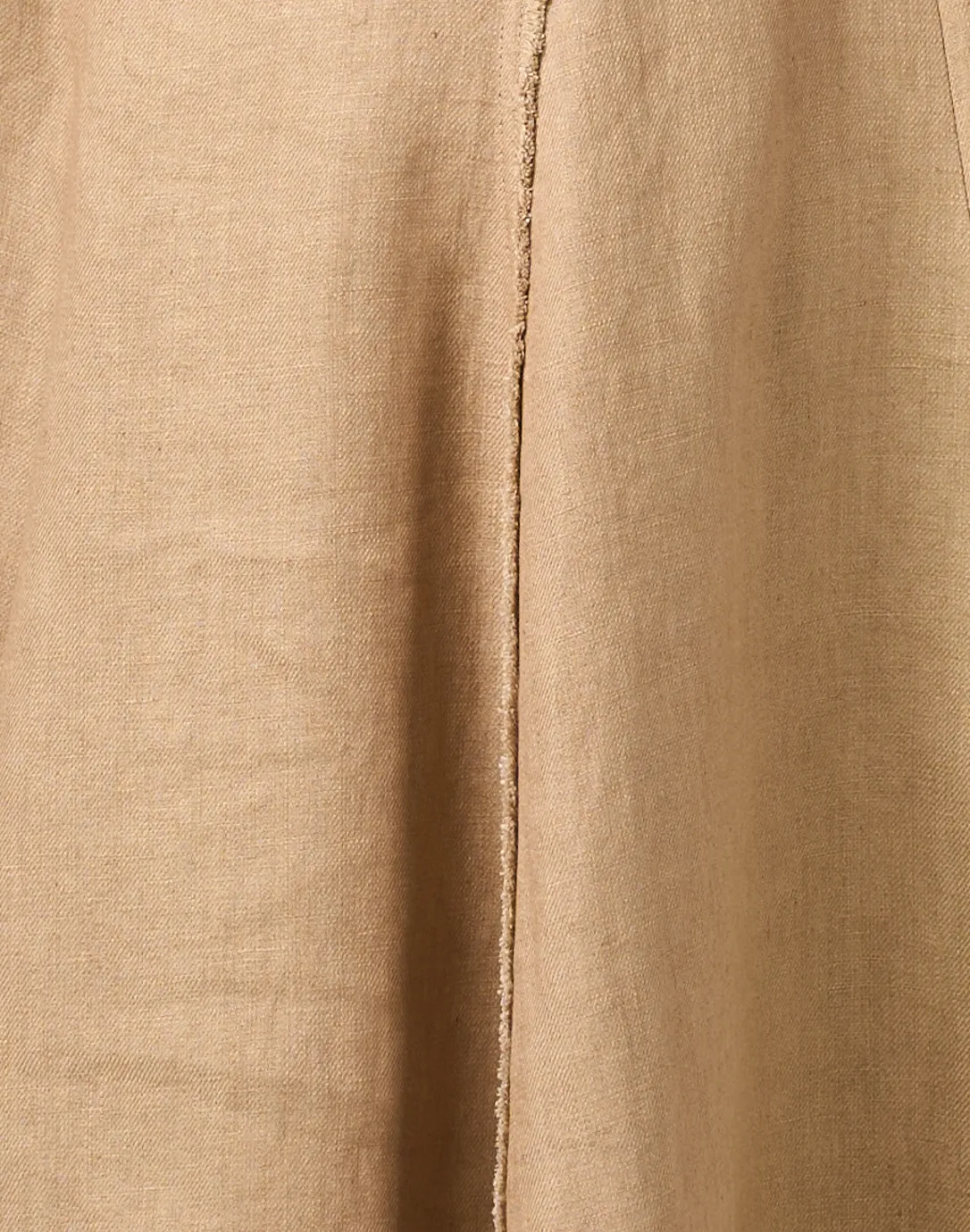 Tan Linen A-Line Dress 