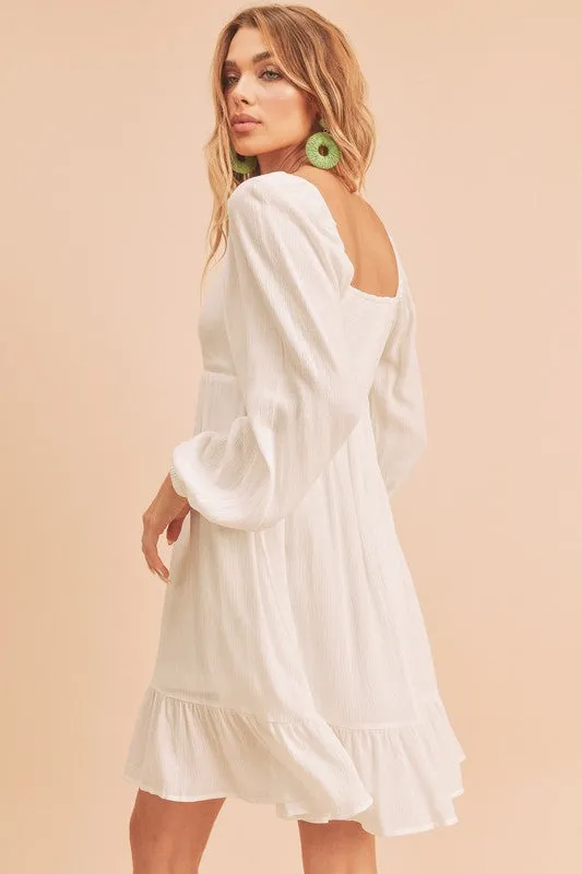 Taya Puff Sleeve Mini Dress