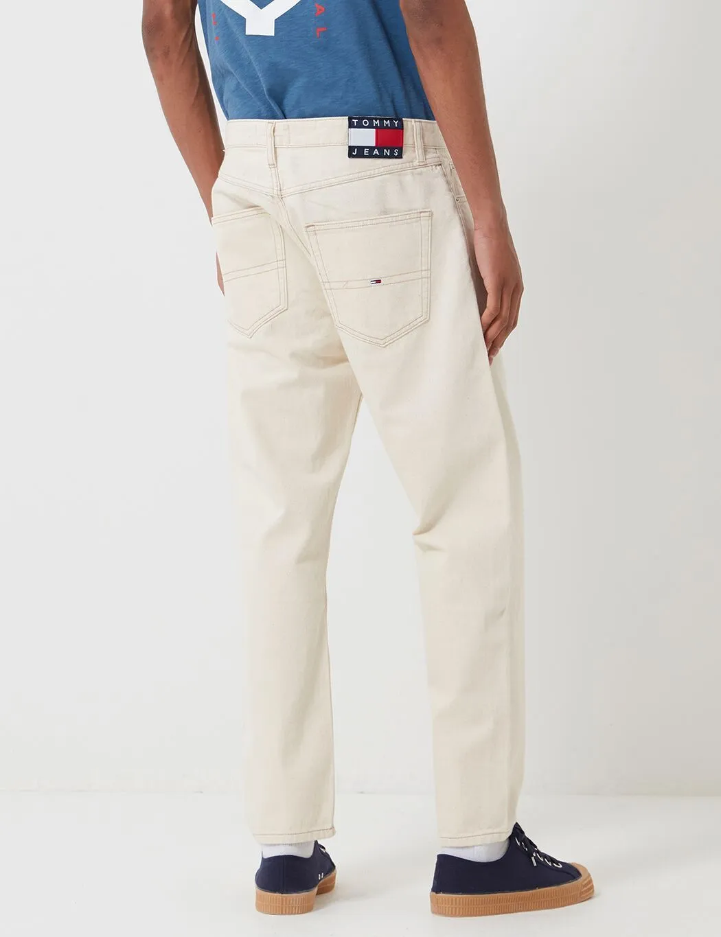 Tommy Jeans Dad Jeans (Straight Leg) - Work Ecru Rigid