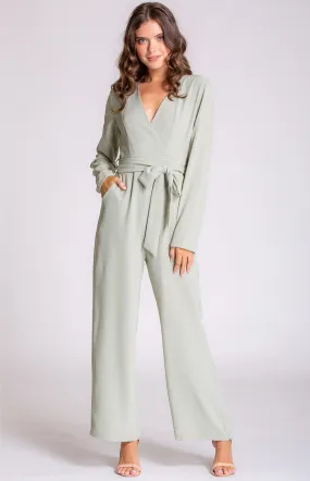 V-neckline Jumpsuit (SJP392B) 