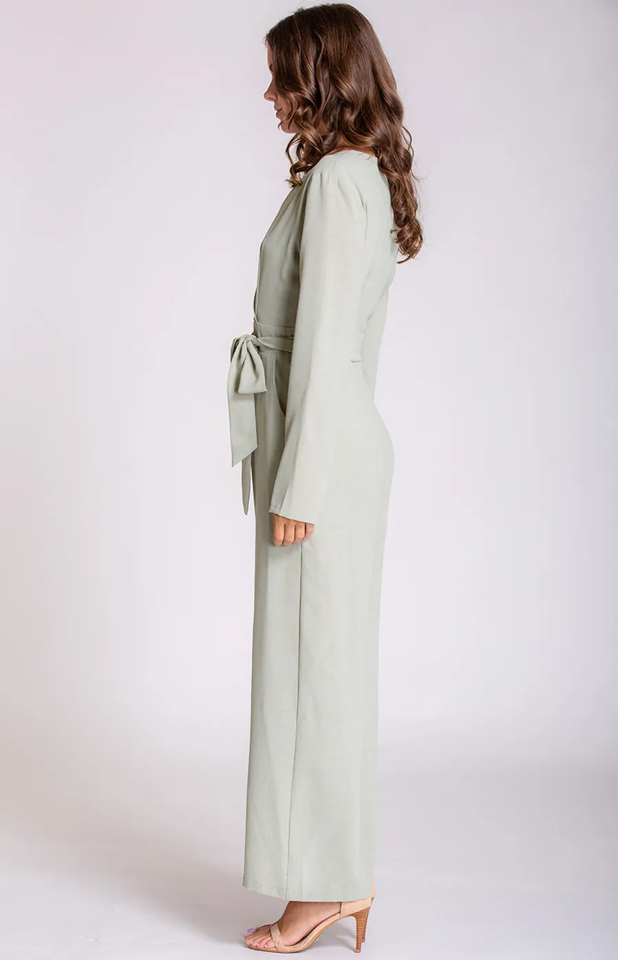 V-neckline Jumpsuit (SJP392B) 