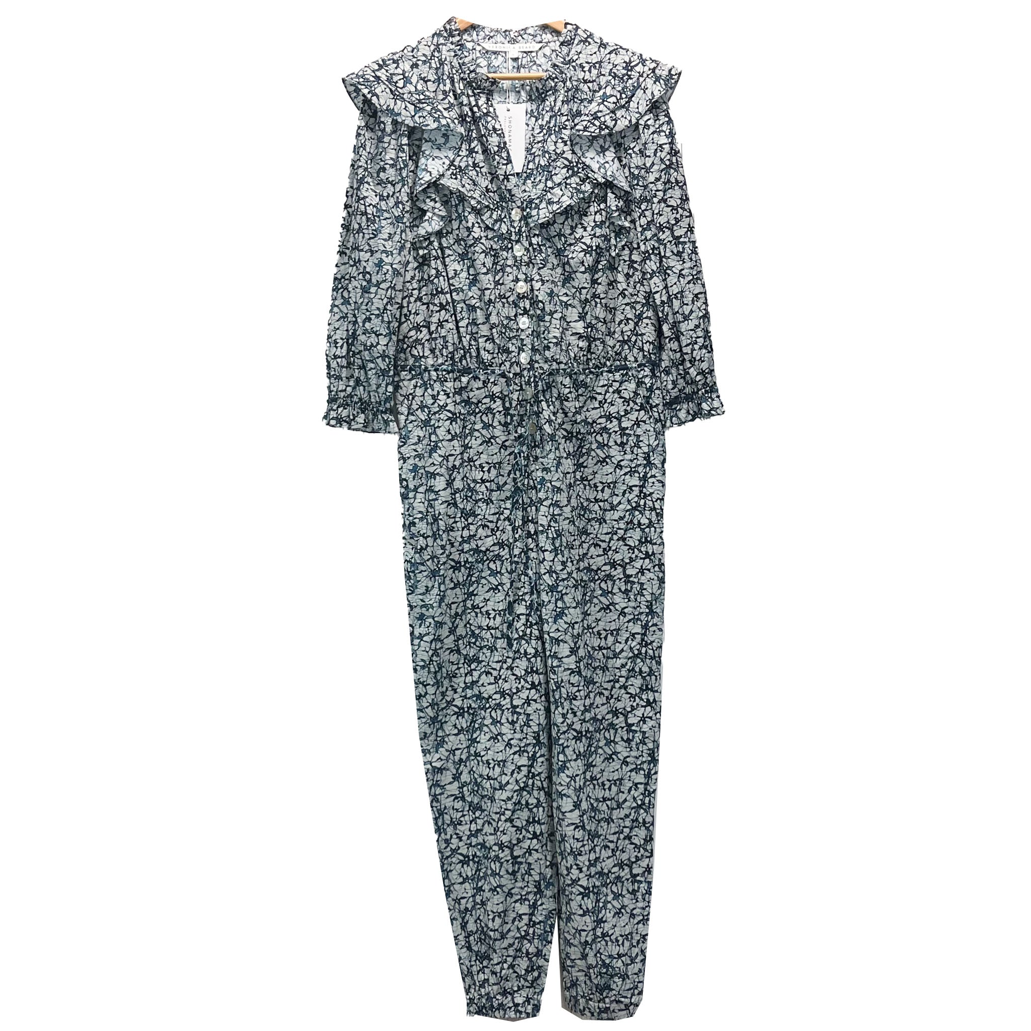 Veronica Beard 550 Tanay Printed Jumpsuit M