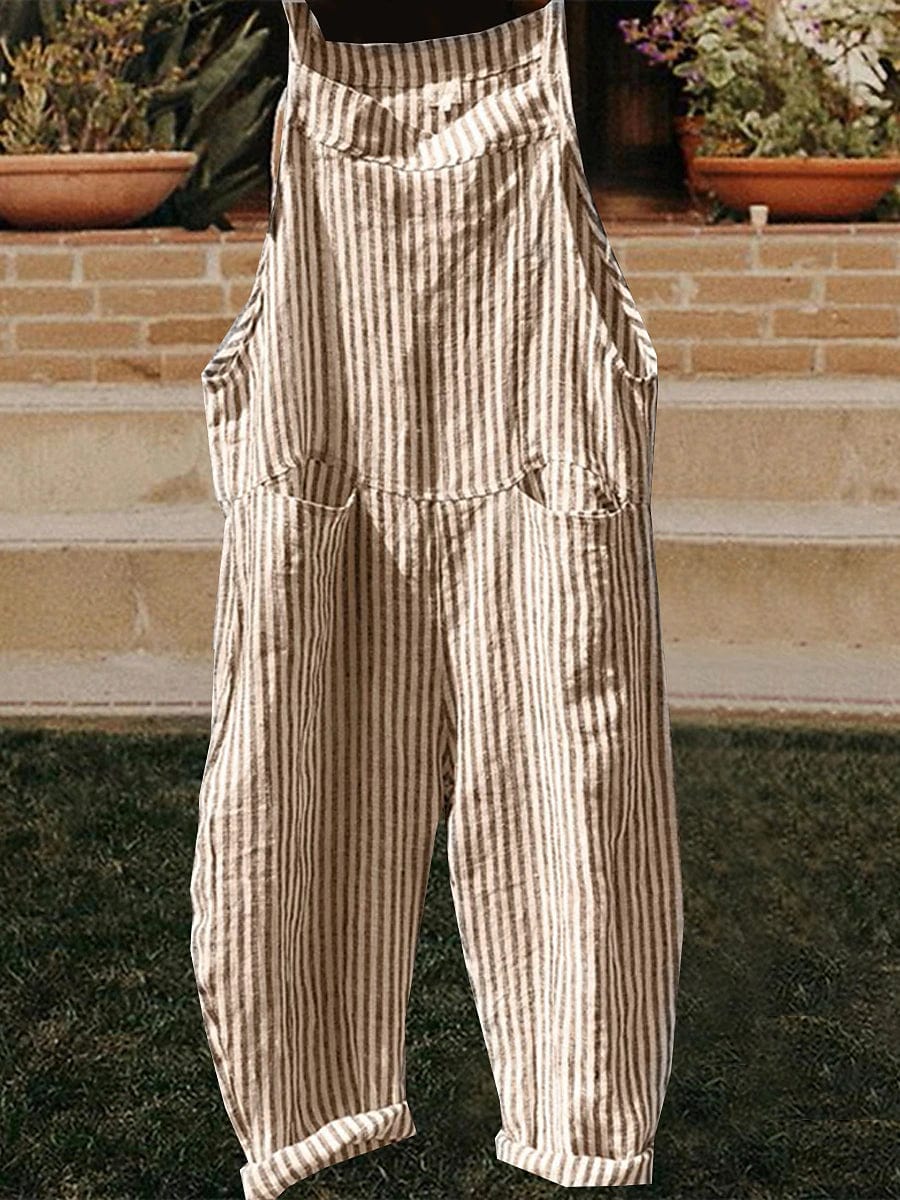 Versatile Backless Jumpsuits with Plaid and Lattice Patterns for Women