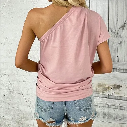 Women's T-shirt Short Sleeve T-shirts Casual Basic Solid Color