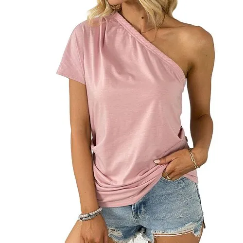 Women's T-shirt Short Sleeve T-shirts Casual Basic Solid Color