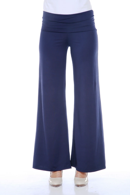 Women's Low Rise Solid Color Palazzo Pants