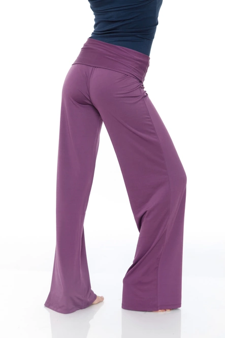 Women's Low Rise Solid Color Palazzo Pants