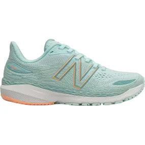 Women's New Balance Fresh Foam X 860v12, Pale Blue Chill/Light Mango, 5.5 B Medium