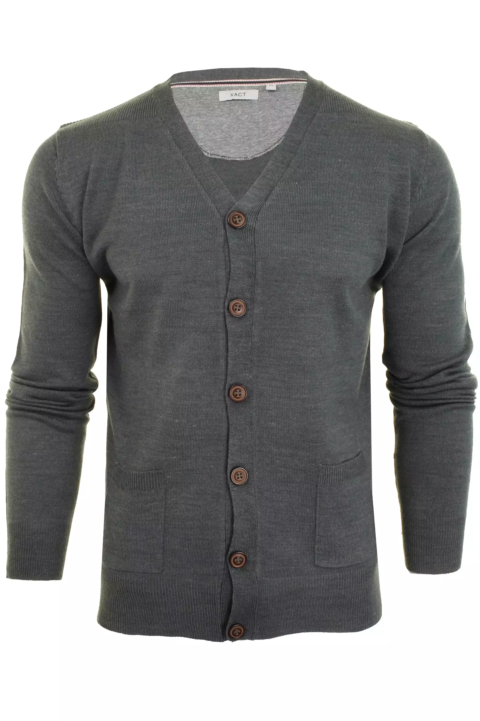 Xact Mens Cardigan Button Front Fashion Jumper