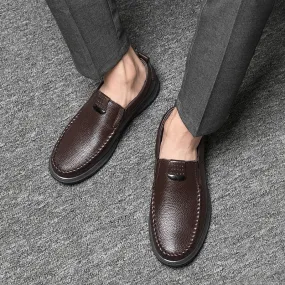 Xituodai  New Brand Driving Shoes Fashion Genuine Leather Casual Shoes Men Lightweight Mens Slip on Office Shoes Male Comfortabl