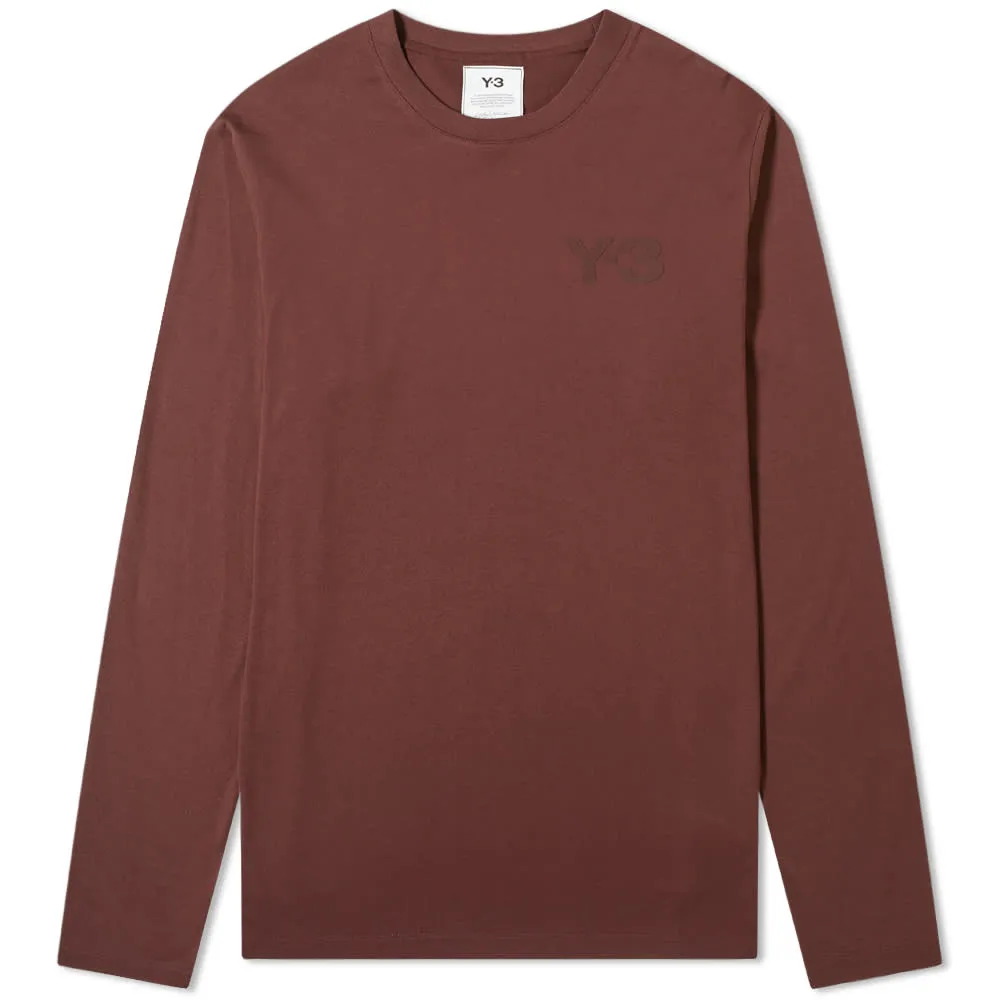 Y-3 Long Sleeve Classic Chest Logo TeeNight Red